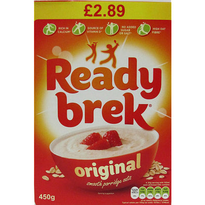 [Best Before 28-Nov-2024] Ready Brek Original Smooth Porridge Oats 450G เรดดี้ เบรก โจ๊กข้าวโอ๊ตรสดั้งเดิม 450 กรัม