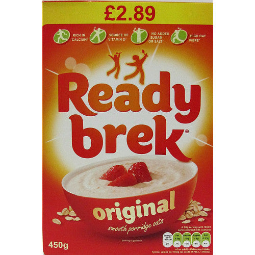 [Best Before 28-Nov-2024] Ready Brek Original Smooth Porridge Oats 450G เรดดี้ เบรก โจ๊กข้าวโอ๊ตรสดั้งเดิม 450 กรัม