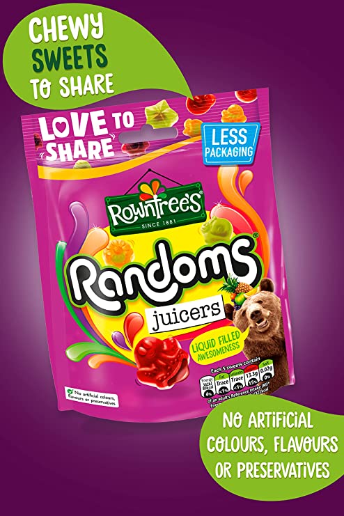 [BestBefore-31Jul2025] Rowntrees Random Juice Jelly  140G