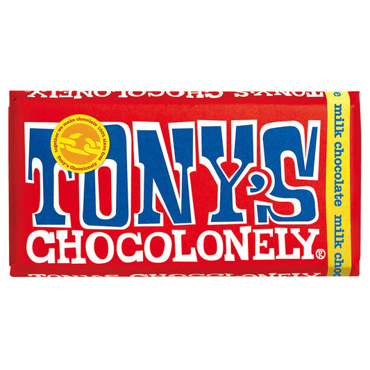 Tony Chocolonely Milk Chocolate bar 180g.