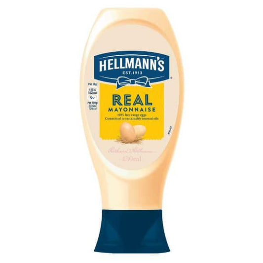 Hellmann’s Real Mayonnaise 430ml เฮลแมนส์ มายองเนส เข้มข้น 430ml