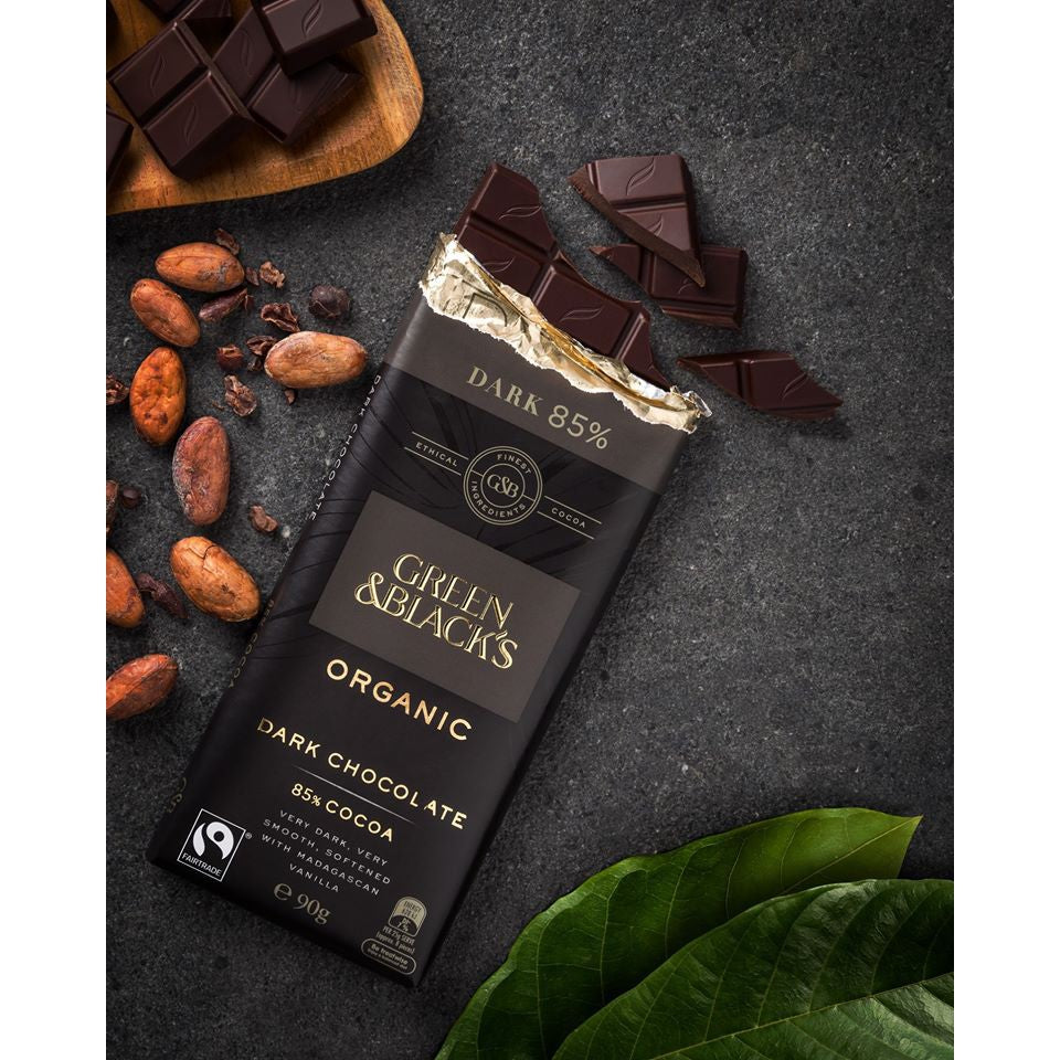 Green & Black's Organic Extra Dark Chocolate 85% Cocoa 90g
