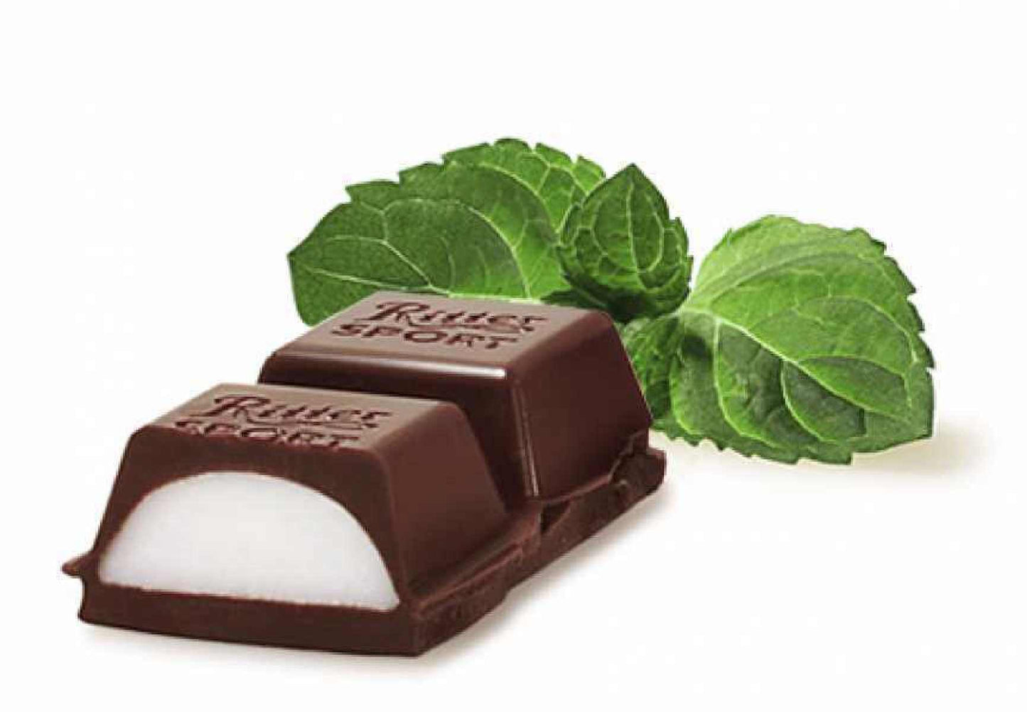 Ritter Sport Peppermint Cream Filled Chocolate Bar 100g เปเปอร์มินต์ ช็อคโกแลตรสมินต์สุดแสนอร่อย 100g