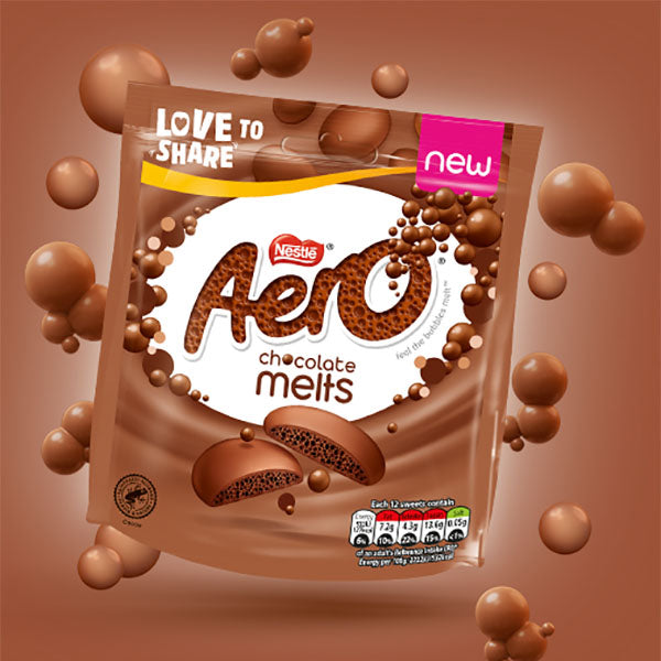 Nestle Aero Chocolate Melts 92g เนสท์เล่ แอโร รสช็อกโกแลตละลาย 92 กรัม