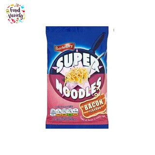 Batchelors Super Noodles Bacon 90G  แบทเชเลอร์ ซุปเปอร์ บะหมี่รสเบคอน 90กรัม