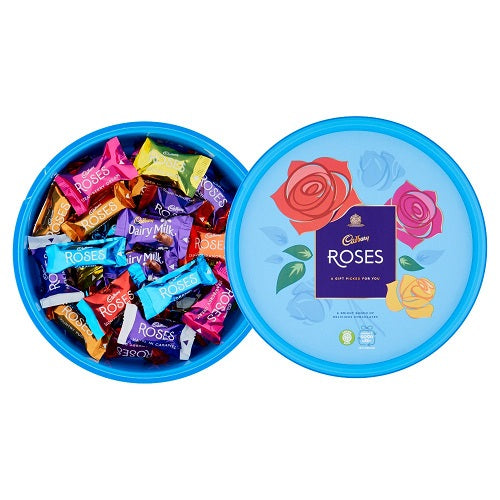 Cadbury Roses Chocolate Tub 550g แคดเบอรี โรสเซส ช็อกโกแลตรวมรส แบบกล่อง 550กรัม