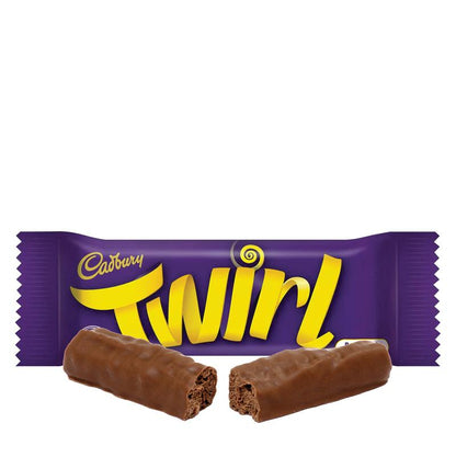 Cadbury Twirl 5 Bars 107.5g แคดเบอรี ทเวร์ล ช็อกโกแลตนม 5แท่ง 107.5 กรัม