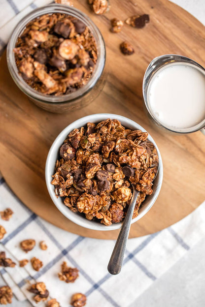 [BestBefore-08Aug2025] Kellogg's Crunchy Nut Granola Hazelnut & Chocolate 380G