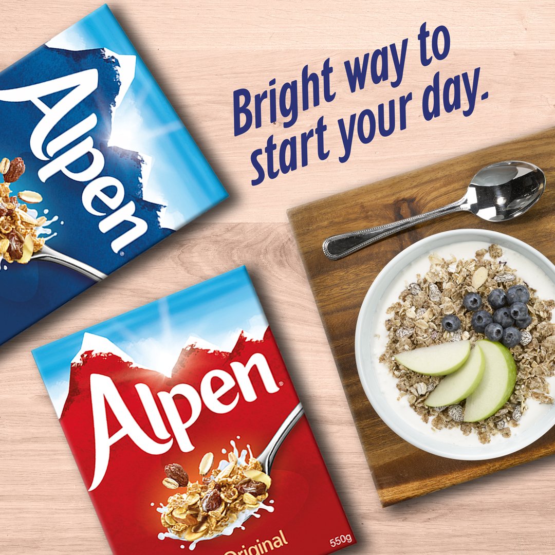 Alpen The Original Swiss Style Muesli 550g  อัลเพน สวิส สไตล์ มูสลี่ รสออริจินัล 550 กรัม