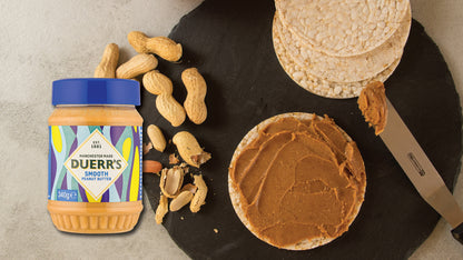 [Best Before 31-Oct-2024]  Duerr's Smooth Peanut Butter 340g ดูเออร์สเนยถั่วลิสงชนิดบดละเอียด 340g