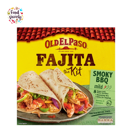 Old El Paso Fajita The Kit Smoky BBQ Mild 500g โอลดเอลปาโซ ฟาจิต้า เดอะ คิต สโมคกี้ บาร์บีคิว มายด์ 500g