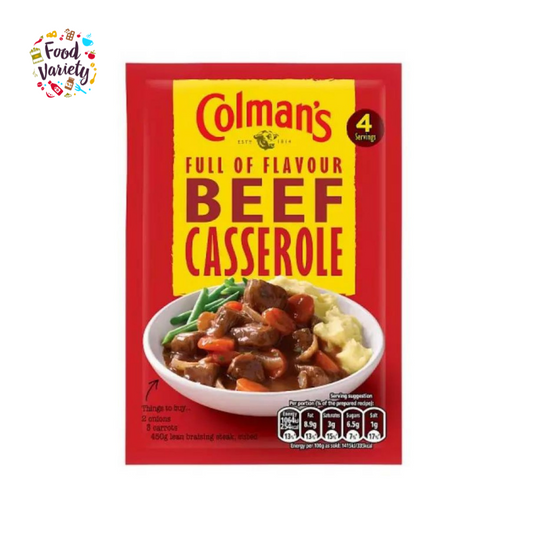 Colman's Beef Casserole Sauce Mix 40g โคลแมนส์ ผงซอสสำหรับทำเนื้อคาสโรล 40กรัม