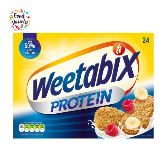 Weetabix High Protein Wholegrain Wheat Cereal x 24 Biscuits  วีทาบิ๊ก ซีเรียลธัญพืชโปรตีนสูงข้าวสาลีอบกรอบ  24 Biscuits