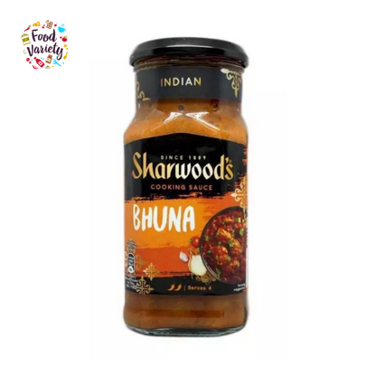 Sharwood's Indian Cooking Sauce for Bhuna 420g ซอสสำหรับทำอาหารอินเดีย บูนา