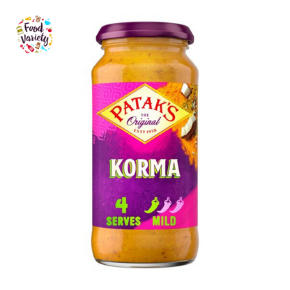 Patak’s Korma Sauce 450g พาธาก ซอส โกร์มะ 450กรัม