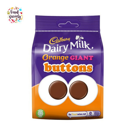 Cadbury Dairy Milk Orange Giant Buttons 110g แคดเบอรี่ แดรี่ มิลค์ ออเรนจ์ ไจแอนท์ บัตตันส์ 110g