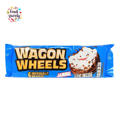 Wagon Wheels Jammie 6 Individually Wrapped 229g วากอน วีลซ์ แยมมี่ 6 ห่อแยก 229g