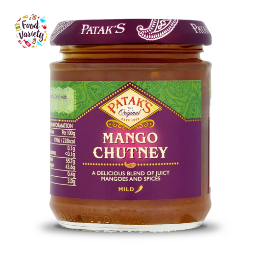 Patak's Mango Chutney 340g พาธาก ชัทนีย์มะม่วง 340กรัม