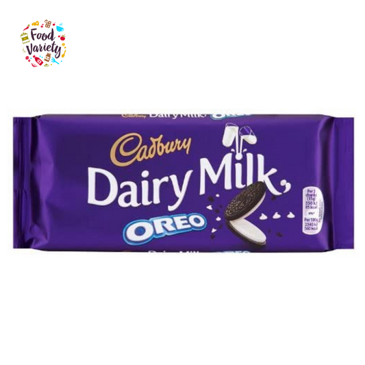 Cadbury Dairy Milk Oreo 120g แคดเบอรี แดรีมิลค์ ช็อกโกแลตนม ผสมโอรีโอ 120กรัม