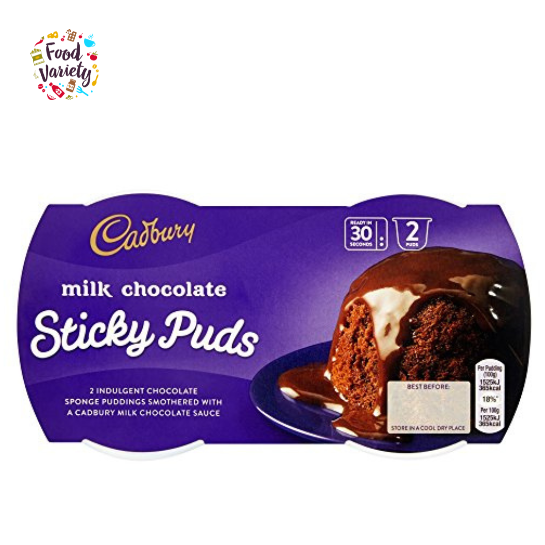 Cadbury Milk Chocolate Sticky Puds 2x95g แคดเบอรี่ มิลค์ ช็อกโกแลต สติ๊กกี้ พุดดิ้ง 2x95g