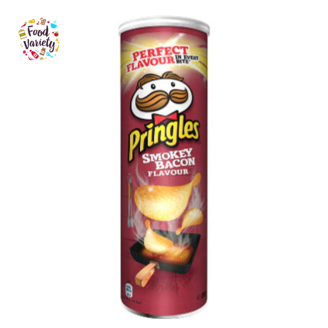 Pringles Smokey Bacon Flavour 165g  พริงเกิลส์ รสสโมคกี้เบคอน 165g