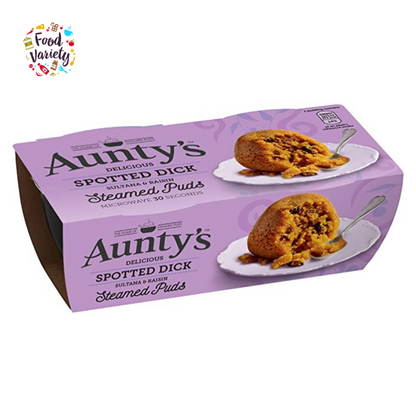 Aunty’s Steamed Puds Spotted Dick 2x95g อันตีส์ สตรีมพุดส์สปอตทิตดิ๊ก 2x95กรัม