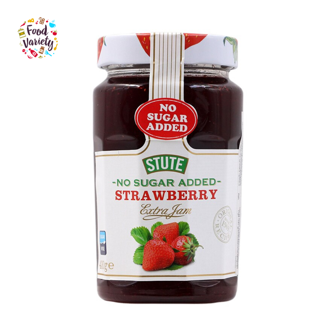 Stute No Added Sugar Strawberry Extra Jam 430g