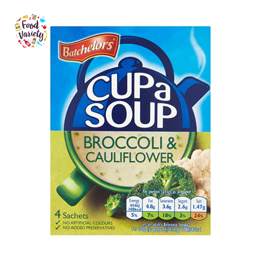 Batchelors Cup a Soup Broccoli & Cauliflower 101g ซุปบรอกโคลีและกะหล่ำกึ่งสำเร็จรูป