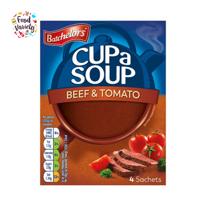 Batchelors Cup a Soup Beef & Tomato 88g แบ้ดเชอเลอร์ส ซุปเนื้อและมะเขือเทศ กึ่งสำเร็จรูป 88กรัม