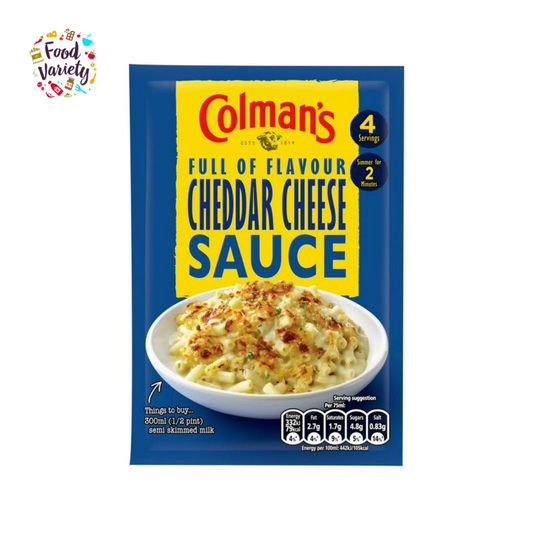 Colman's Cheddar Cheese Sauce Mix 40g โคลแมนส์ ผงสำหรับทำซอสเชดดาร์ชีส 40กรัม