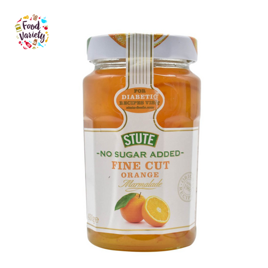 Stute No Added Sugar Fine Cut Orange Marmalade 430g สตูว์ไม่มีน้ำตาลไฟน์คัทออเรนจ์มาร์มาเลด 430g