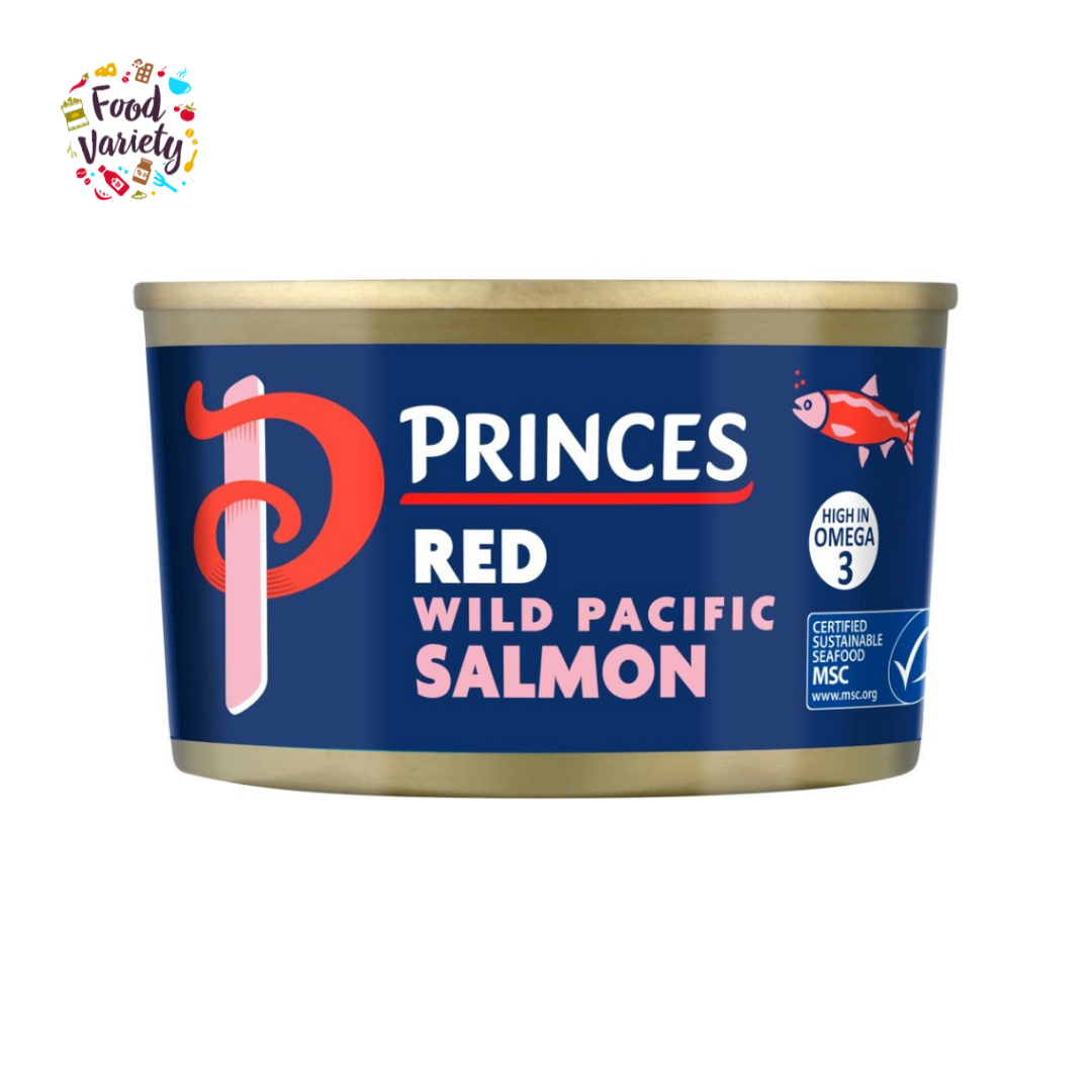 Princes Wild Pacific Red Salmon 213g ปรินซ์ ไวด์ แปซิฟิก เรด แซลมอน 213กรัม