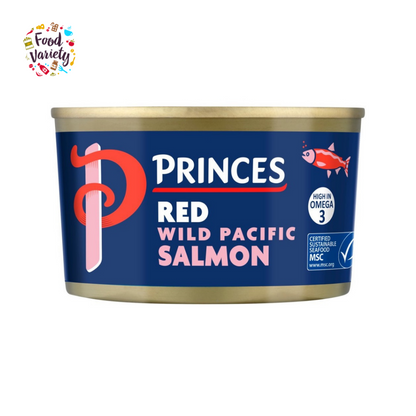 Princes Wild Pacific Red Salmon 213g ปรินซ์ ไวด์ แปซิฟิก เรด แซลมอน 213กรัม