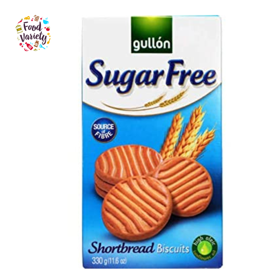 Gullon Sugar Free Shortbread Biscuits 330g กัลลอน บิสกิตขนมชนิดร่วนปราศจากน้ำตาล 330g