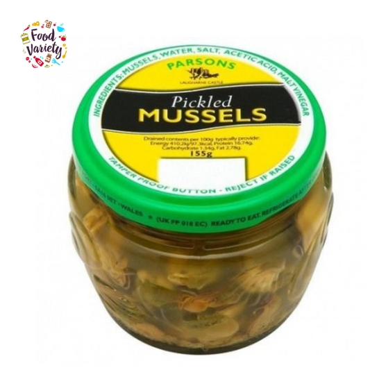 Parsons Pickled Mussels 155g พาร์สันส์  ดอง หอยแมลงภู่ 155g