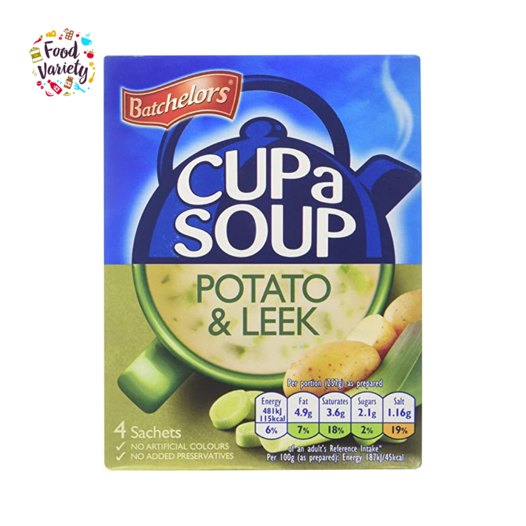 Batchelors Cup a Soup Potato & Leek Instant Soup 107g ซุปกึ่งสำเร็จรูปผสมมันฝรั่งและหอม