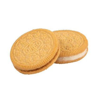 Oreo Golden Sandwich Cookies Vanilla Filling-Kosher 154g โอรีโอ โกลเด้น แซนวิช คุกกี้ ไส้วานิลลา-โคเชอร์ 154 กรัม