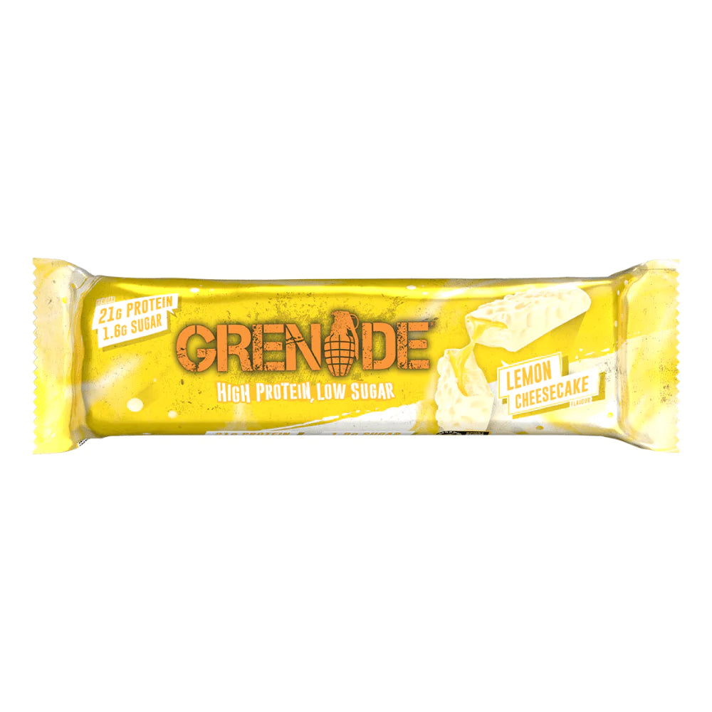 Grenade Carb Killa High Protein Bar Lemon Cheesecake 60g เเกรเนต โปรตีนบาร์ ชีสเค้กมะนาว 60กรัม