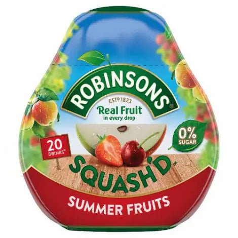 Robinsons Real Fruit Squash’d Summer Fruits 66ml โรบินสันส์เรียลฟรุตสควอชรสซัมเมอร์ฟรุ๊ต 66มิลลิลิตร (Rebranded to mini)