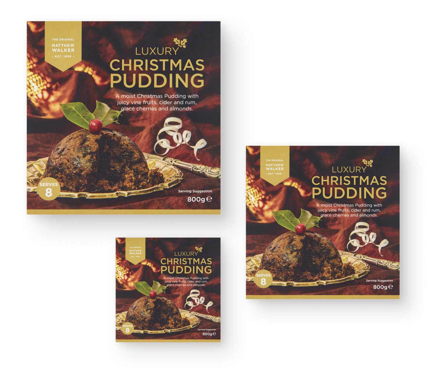 Matthew Walker Classic Christmas Pudding 800g แมทธิว วอล์กเกอร์ พุดดิ้งคริสต์มาสคลาสสิก 800 กรัม