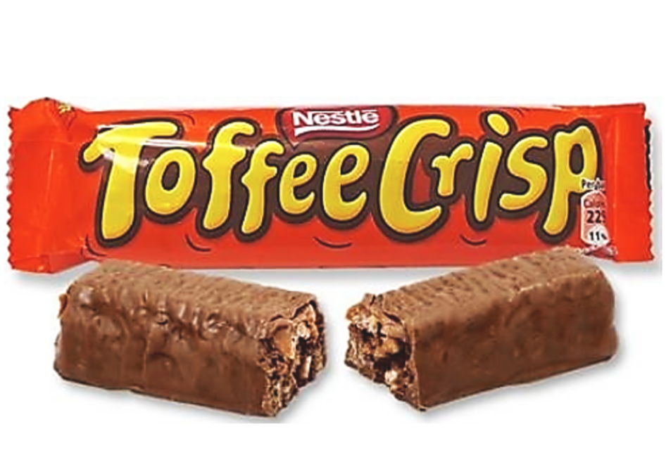 Nestle Toffee Crisp 4 Bar 124g เนสท์เล่ ท๊อฟฟี่คริสป์ 4 แท่ง 124กรัม