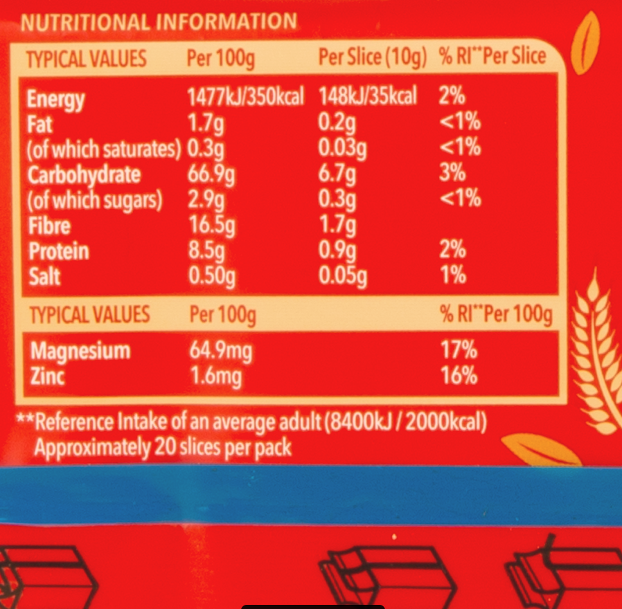 Ryvita the Original Crunchy Rye Breads 200g ไรย์วิต้า ขนมปังอบกรอบชนิดแผ่น รสออริจินัล 250 กรัม