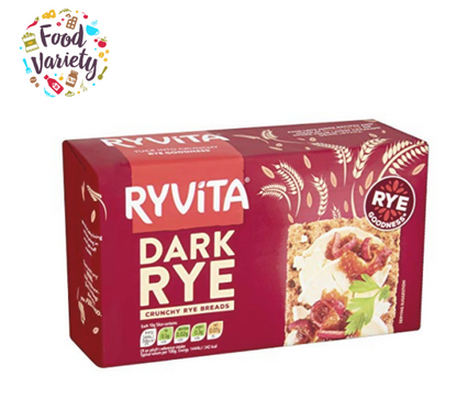 Ryvita Dark Rye Crunchy Breads 200g ไรย์วิต้า ขนมปังอบกรอบชนิดแผ่น รสดาร์ค 200 กรัม