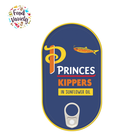 Princes Kippers in Sunflower Oil 190g ปริ๊นท์ ปลาเฮอร์ริงรมควันไร้หนังไร้ก้างในน้ำมันดอกทานตะวัน 190 กรัม