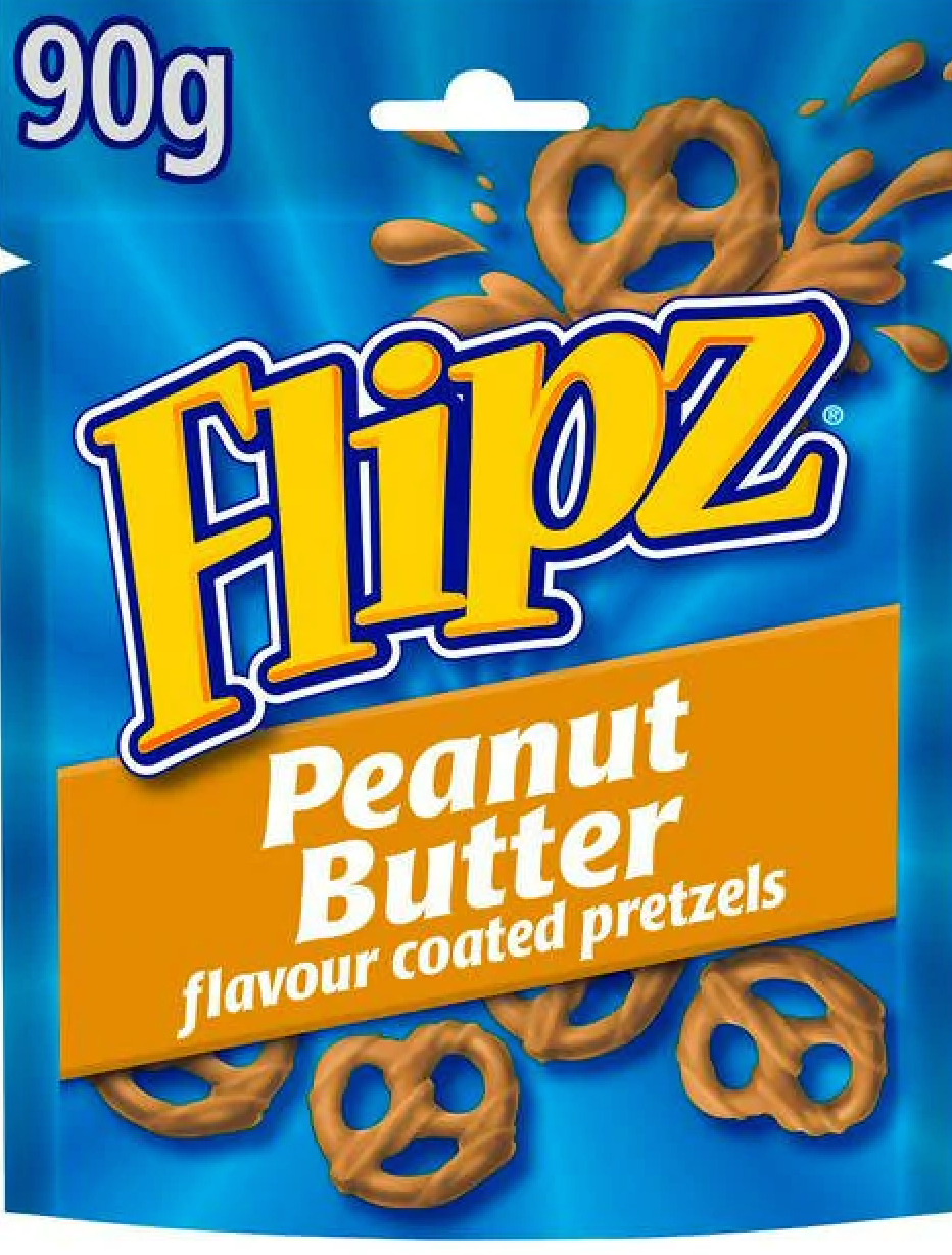 [BestBefore-20Sep2025] Flipz Peanut Butter Flavour Coated Pretzels 90g