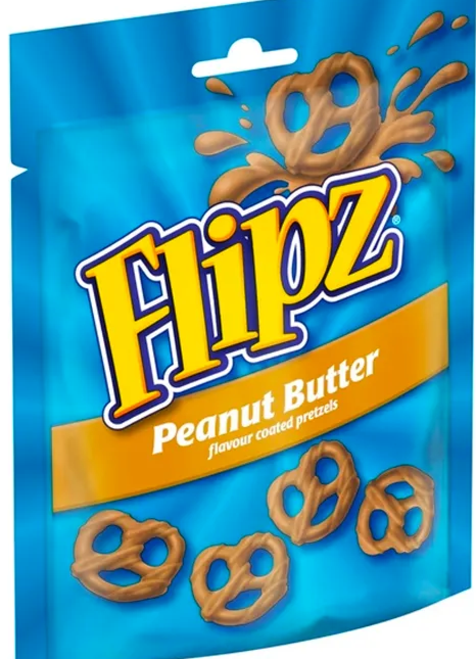 [BestBefore-20Sep2025] Flipz Peanut Butter Flavour Coated Pretzels 90g