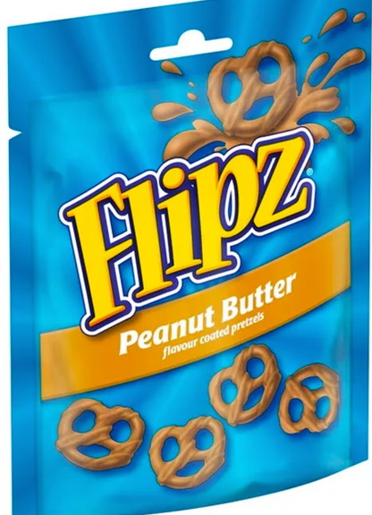 [BestBefore-20Sep2025] Flipz Peanut Butter Flavour Coated Pretzels 90g