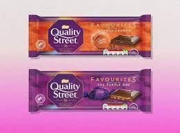 Nestle Quality Street Bar 87g เนสท์เล่ ควอลิตี้ สตรีท ช็อกโกแลตนม สอดไส้เฮเซลนัทและคาราเมล 87กรัม