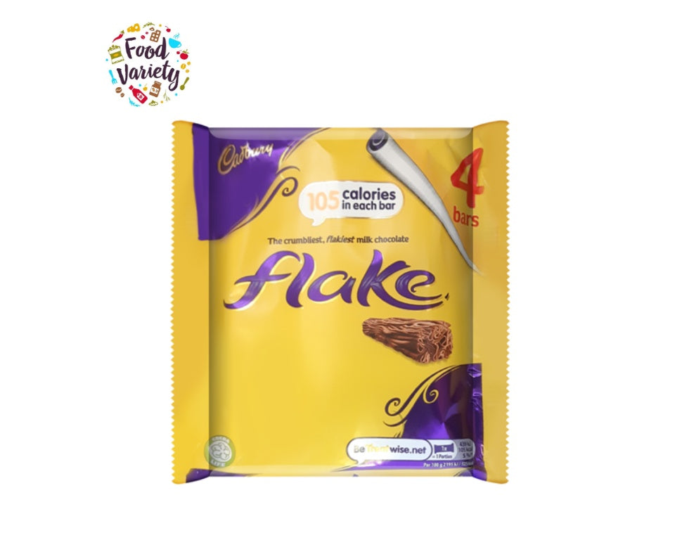 Cadbury Flake 4Bars 80g แคทเบอร์รี่ เฟลกส์ แบบแพ็ค 4แท่ง 80กรัม