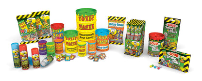 Toxic Waste Red Drum Extreme Sour Candy 42g ขยะพิษ กลองแดง ลูกอมรสเปรี้ยวมาก 42 กรัม